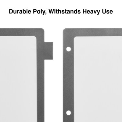 Staples Better Print & Apply Label Plastic Divider, 8 Tabs, Assorted Colors, 1 Set (ST23281/23281)
