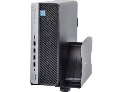 StarTech Adjustable PC Wall Mount Bracket, Up to 40 lbs. Computers, Black (2NS-CPU-WALL-MOUNT)