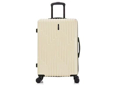 InUSA Drip 28.37 Hardside Suitcase, 4-Wheeled Spinner, Sand (IUDRI00M-SAN)