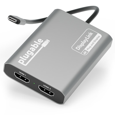Plugable Dual Monitor USB-C to HDMI Adapter (USBC-6950M)