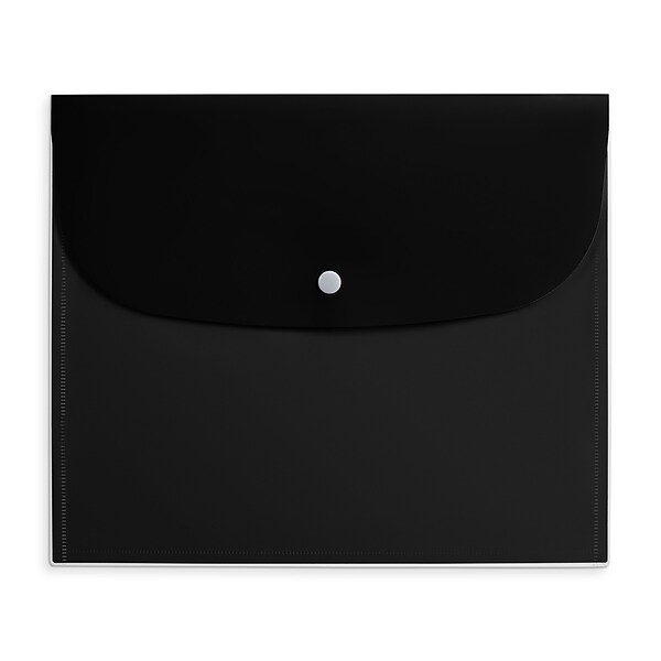 Staples Plastic Filing Envelope with Snap Closure, Letter Size ...
