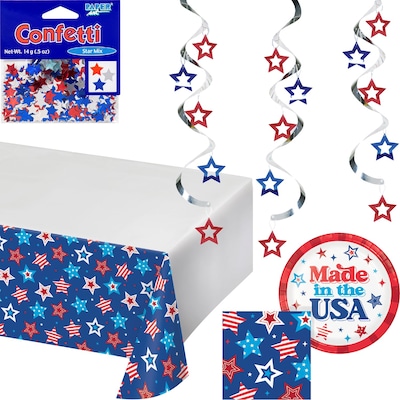 Creative Converting Patriotic Proud Party Kit, Serves 8 (DTC9214E4A)