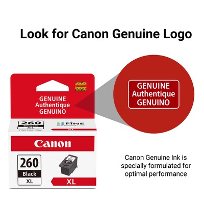 Canon PG-260 XL Black High Yield Ink Cartridge  (3706C001)
