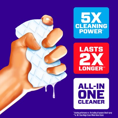 Mr. Clean Magic Eraser Sponge, White, 9 Pads/Pack (22880)