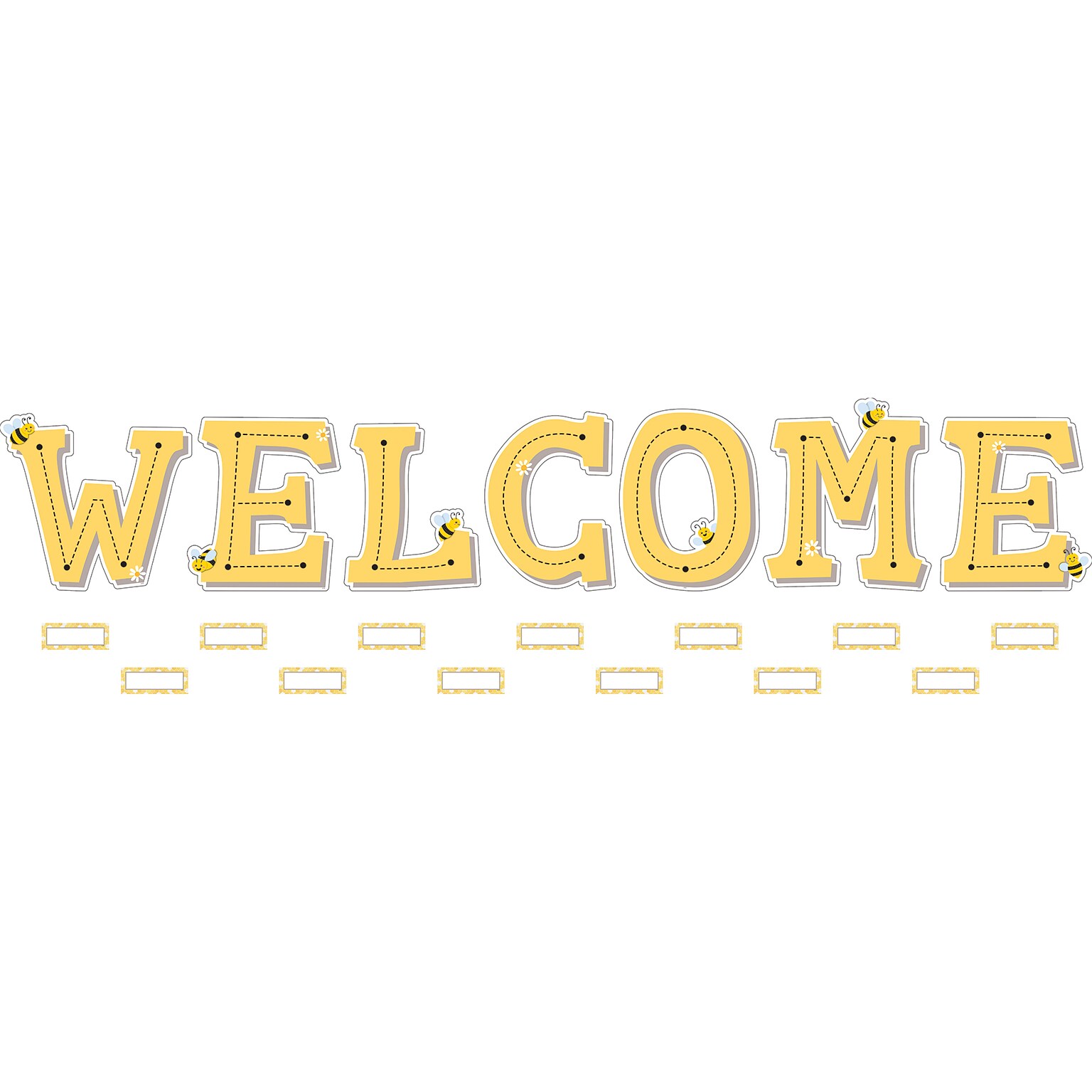 Teacher Created Resources Buzzing Bees Welcome Bulletin Board Set, 55/Set (TCR6912)