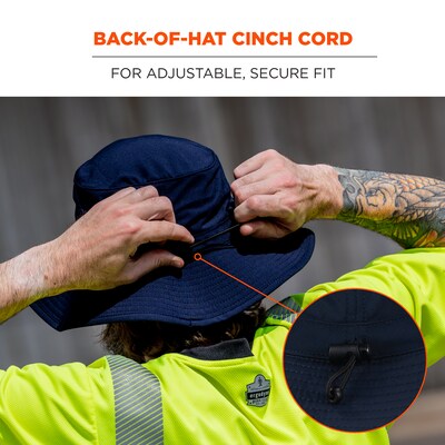 Chill-Its 8939 Cooling Bucket Hat, Navy (12665)
