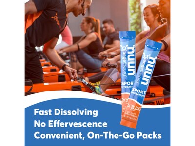 Nuun Sport Hydration All Out Orange Electrolyte Powder Drink Mix, 0.18 oz., 10 Packets/Box (12571039)