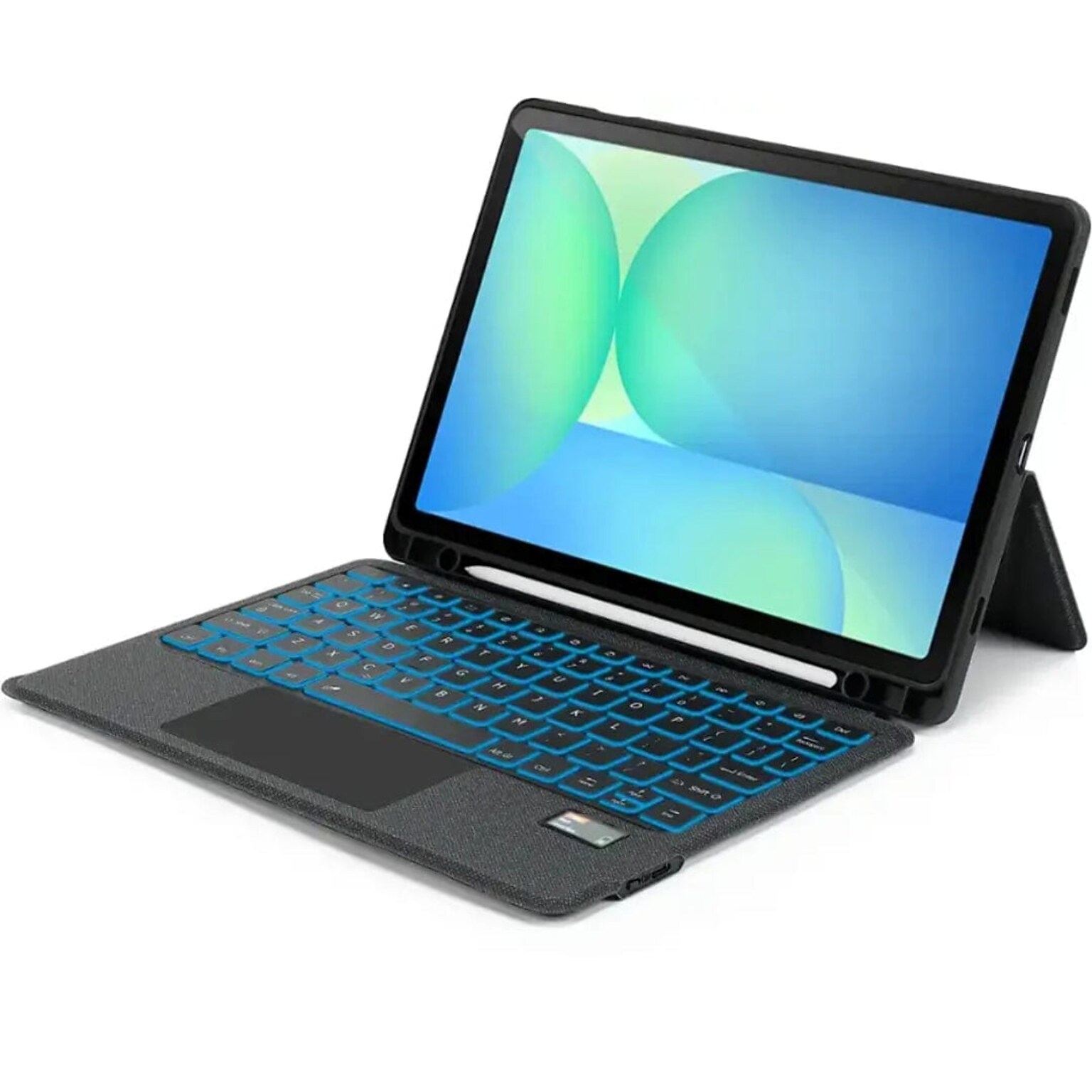 SaharaCase ProTouch Slim Keyboard Case with Trackpad for Galaxy Tab S10 FE+, Black (TB00476)