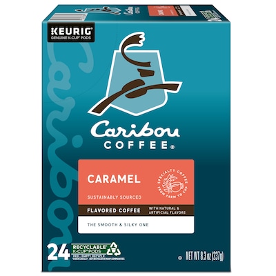 Caribou Coffee Caramel Hideaway Coffee Keurig® K-Cup® Pods, Medium Roast, 96/Box (736685CT)
