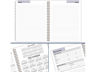 2025 AT-A-GLANCE DayMinder Executive 8.75" x 7" Weekly & Monthly Planner Refill Pages, White (G545-50-25)