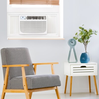 Keystone 25,000/24,700 BTU 230V Window/Wall Air Conditioner with Follow Me LCD Remote Control, White (KSTAW25C)