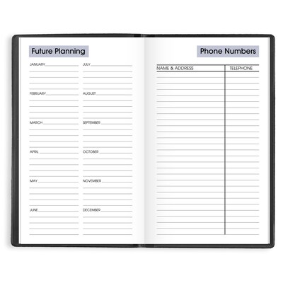2026 AT-A-GLANCE DayMinder 3.5" x 6" Weekly Planner, Poly Cover, Black (SK48-00-26)