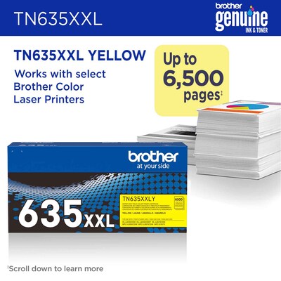 Brother TN635XXL Super High Yield Yellow Toner Cartridge (TN635XXLY)