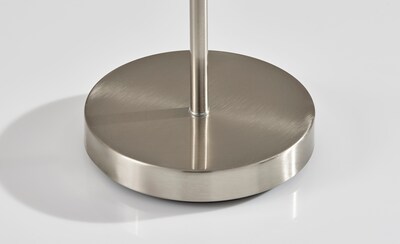 Adesso Mira 55" Brushed Steel Cordless LED Floor Lamp with Disc-Shaped Shade (2612-22)