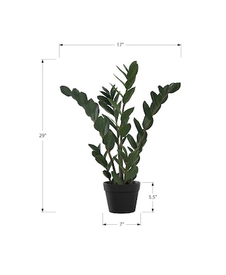 Monarch Specialties Inc. 29 Artificial ZZ Tree in Pot (I 9506)