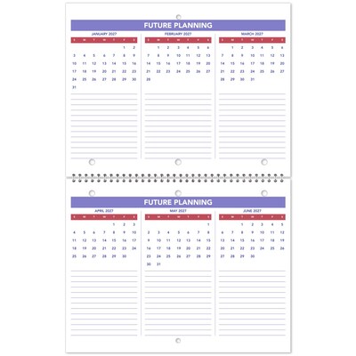 2026 AT-A-GLANCE 11" x 8.5" Monthly Wall Calendar, White/Purple (PM170-28-26)