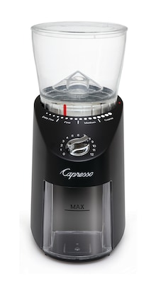 Capresso Infinity Plus Burr Coffee Grinder, Black (570.01)