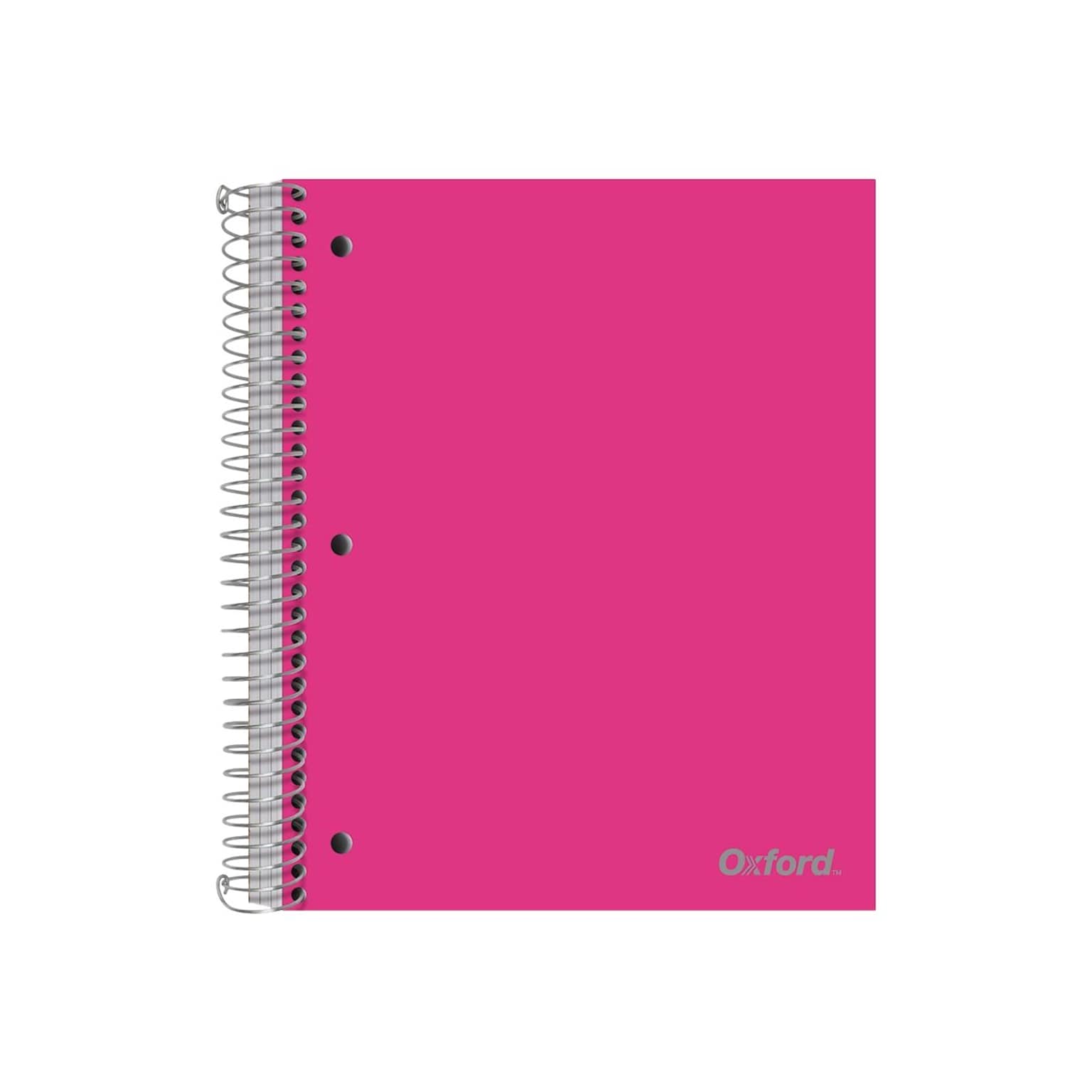 Oxford 3-Subject Notebooks, 8.5 x 11, College Ruled, 150 Sheets, Assorted Colors (10586)
