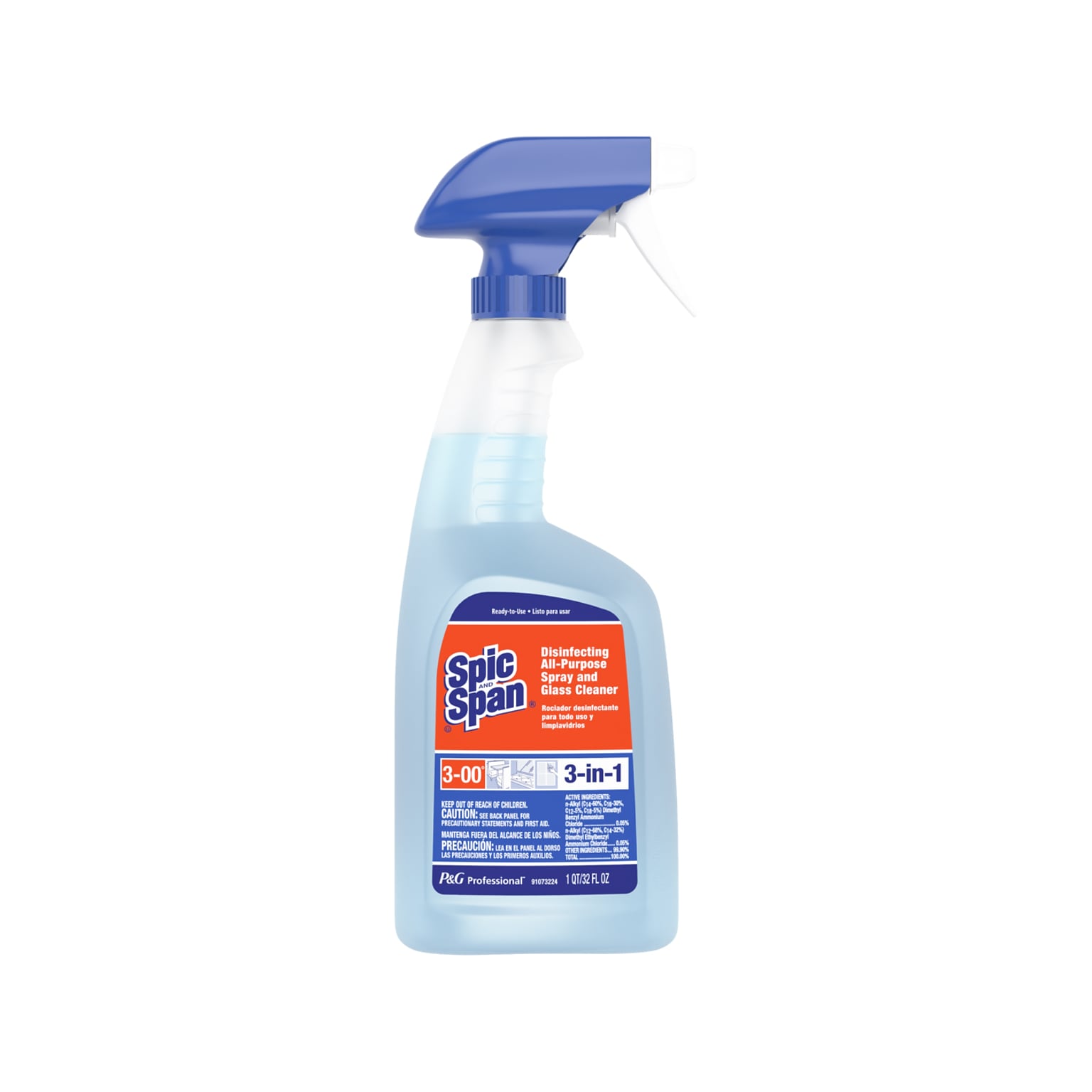 Spic & Span Disinfecting All-Purpose Spray and Glass Cleaner, Fresh Scent, 32 Fl. Oz. (75353)