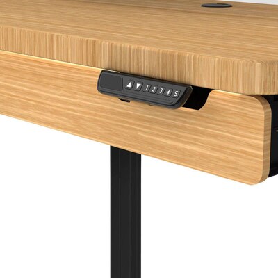 VersaDesk WorkNest 72W Electric Adjustable Floating Surface Standing Desk, Bamboo (FSSD7224-BNB)