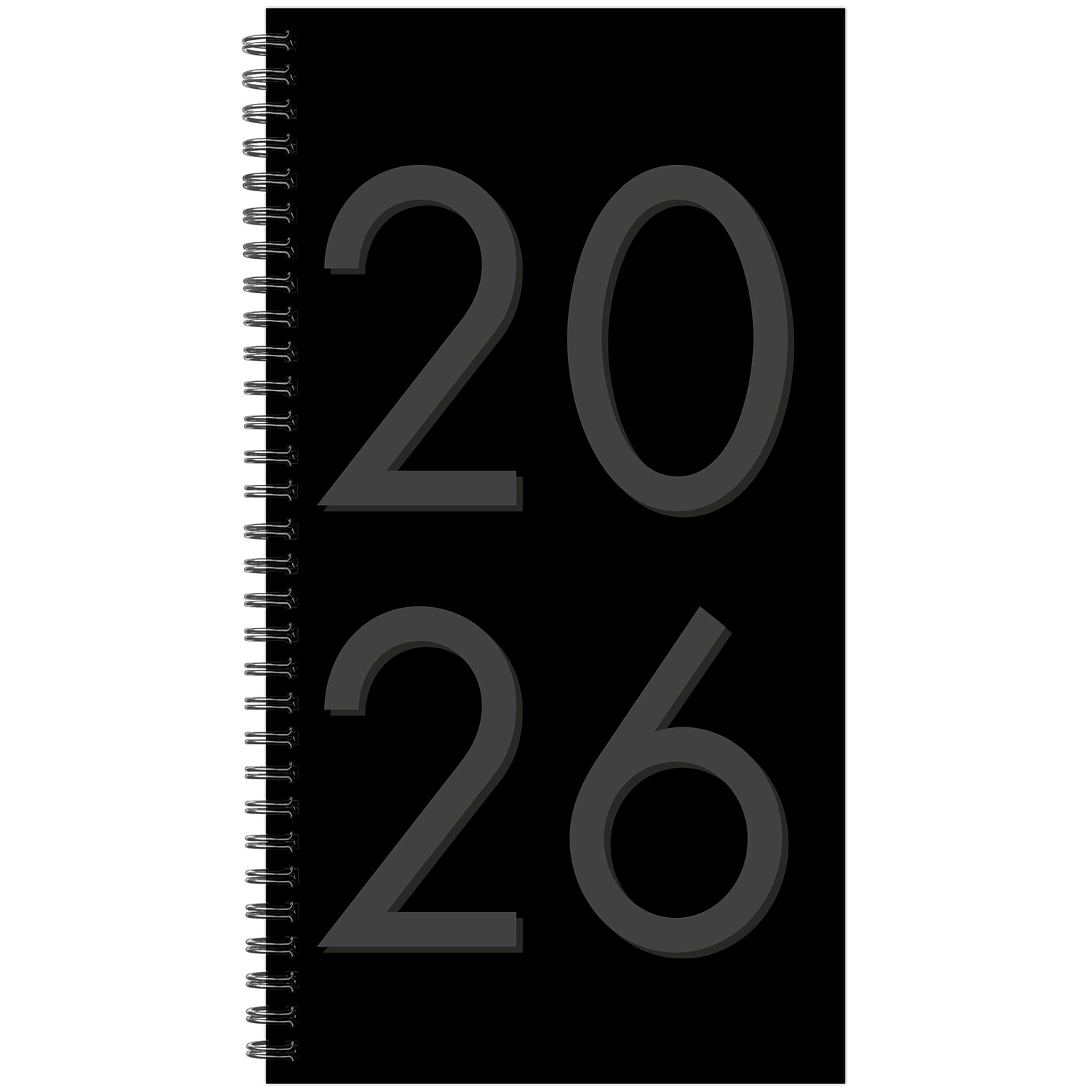 2026 Willow Creek 3.5 x 6.5 Weekly & Monthly Planner, Paperboard Cover, Black (57315)