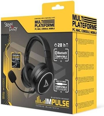 Lexip Steelplay Impulse Bluetooth Wireless Gaming Headset, Black (JVAMUL00143)