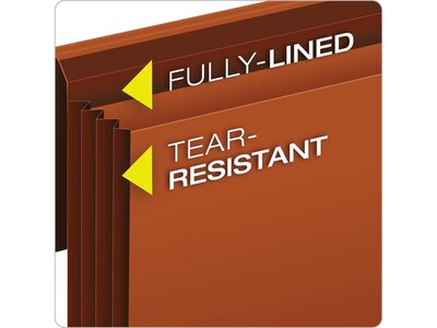 Pendaflex Heavy Duty Expanding Wallet with Flap & Cord Closure, Letter, Brown (CL1084GLHD)