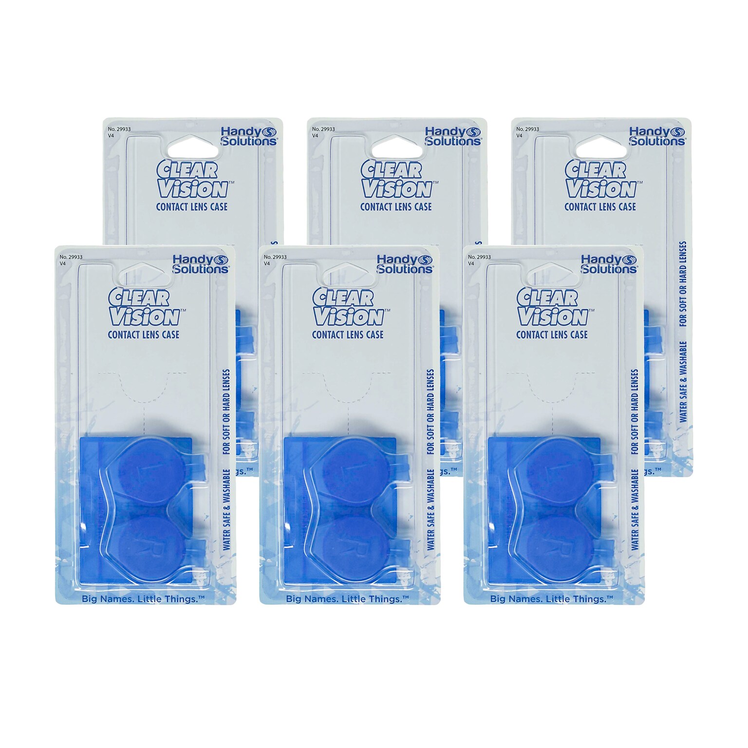 Handy Solutions Contact Lens Case, 6 Cases/Box, 24 Boxes/Carton