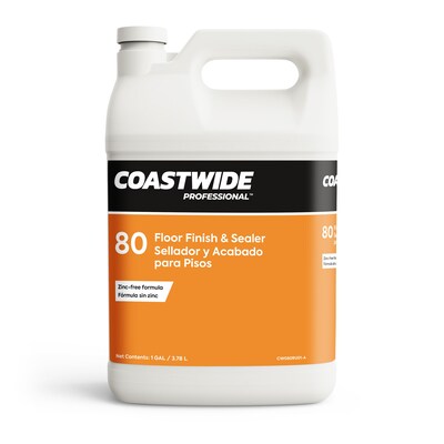 Coastwide Professional™ Floor Finish and Sealer 80, 3.78L, 4/Carton (CW080RU01-A)