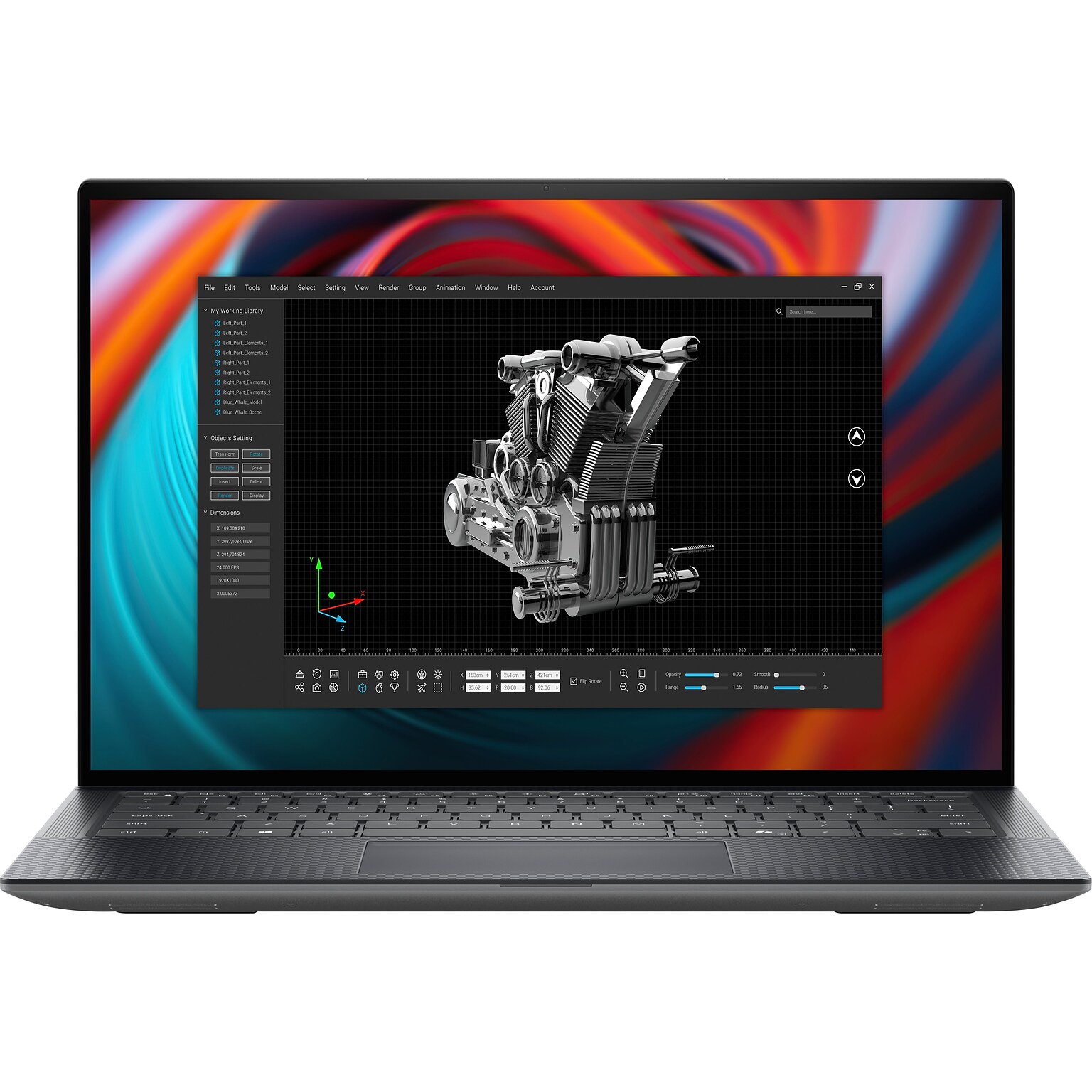 Dell Precision 5490 14 Laptop, Intel Core Ultra 7-165H, 32GB Memory, 512GB SSD, Windows 11 Pro  (6223J)