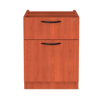 Alera™ Valencia Series Executive Suites in Medium Cherry, Box/File Hanging Pedestal