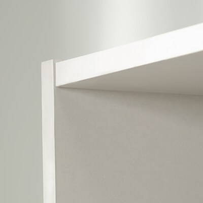 Sauder Beginnings 71"H 5-Shelf Bookcase, Soft White (415542)