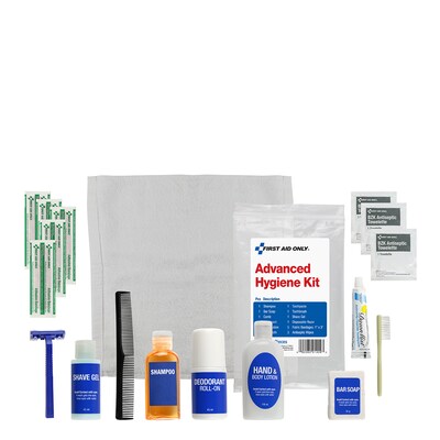 First Aid Only Advanced Hygiene 18 Piece Kit, 12/Carton (91409)