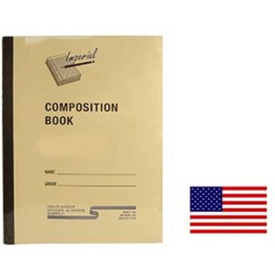 Imperial Composition Book 8 X 10, 40 Pages/80 Sheets, W/Red Left Hand Margin Dozen (114240M)