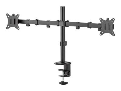 V7 Adjustable Dual Mounting Kit, Up to 32" Monitor, Black  (DM1GCD)