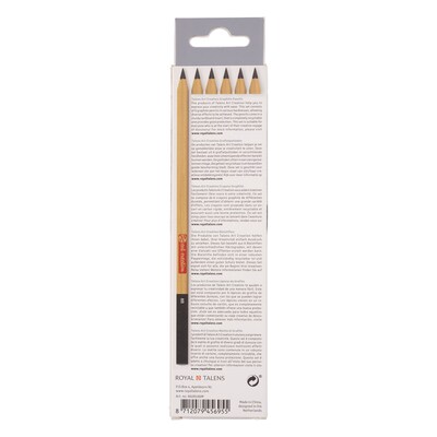 Talens Art Creation Drawing Pencils, Assorted Colors, 6/Set, 6 Sets/Bundle (TLN9028106M-6)