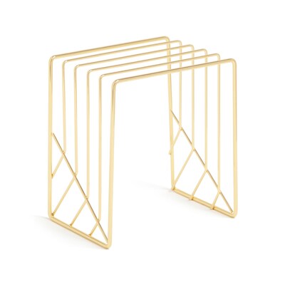 U Brands Vena Desk Organization Set, Gold Wire (3940U00-01)