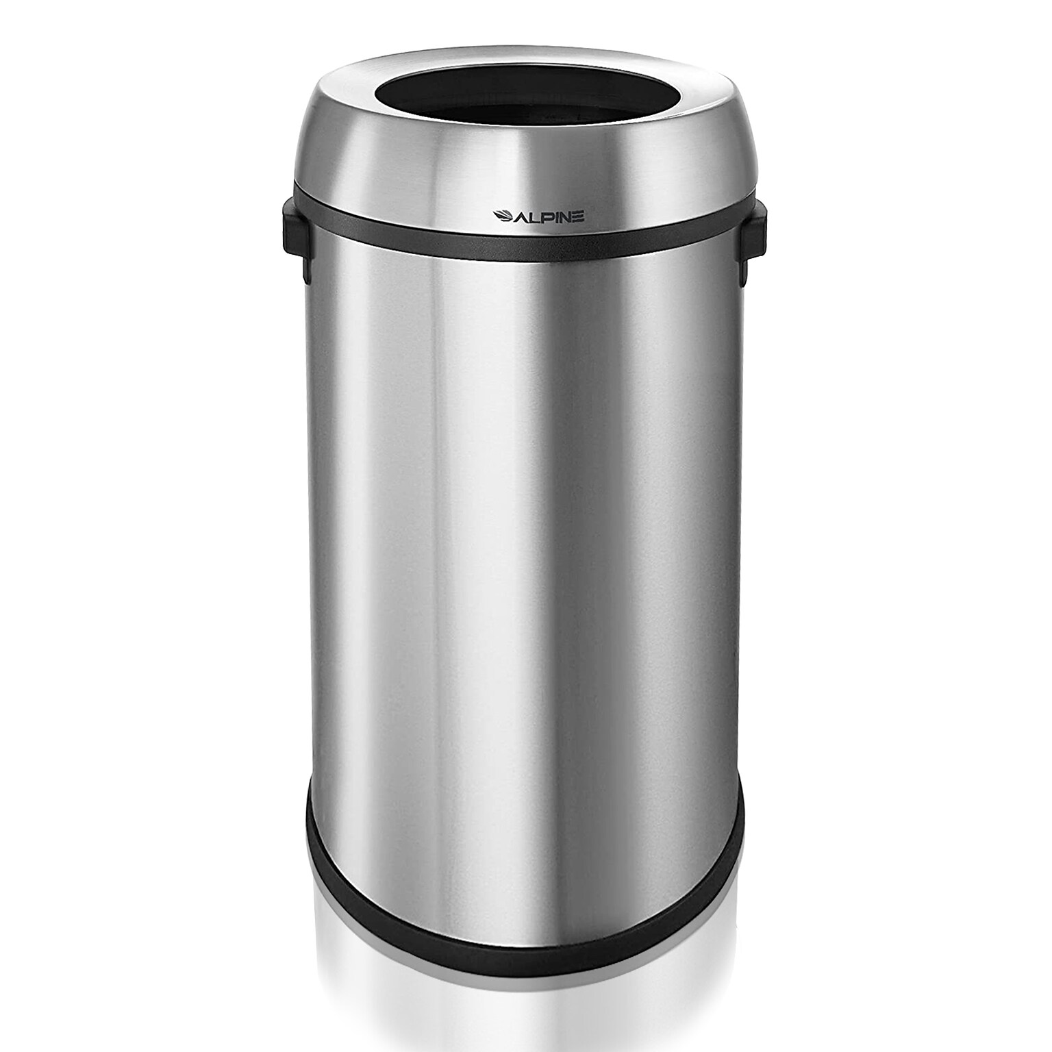 Alpine Industries Stainless Steel Trash Can, 17 Gallon (470-65L)