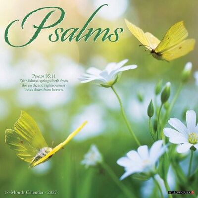 2027 Willow Creek Psalms 12 x 12 Monthly Wall Calendar, Assorted Colors (61916)