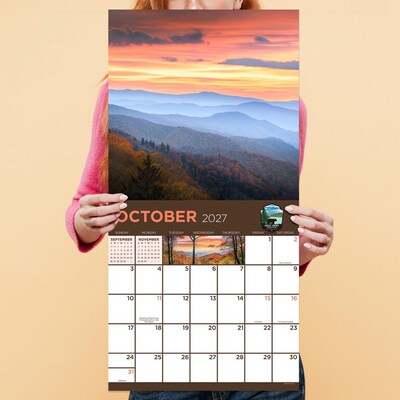 2027 TF Publishing National Parks 12" x 12" Monthly Wall Calendar, Multicolored (27-1020)
