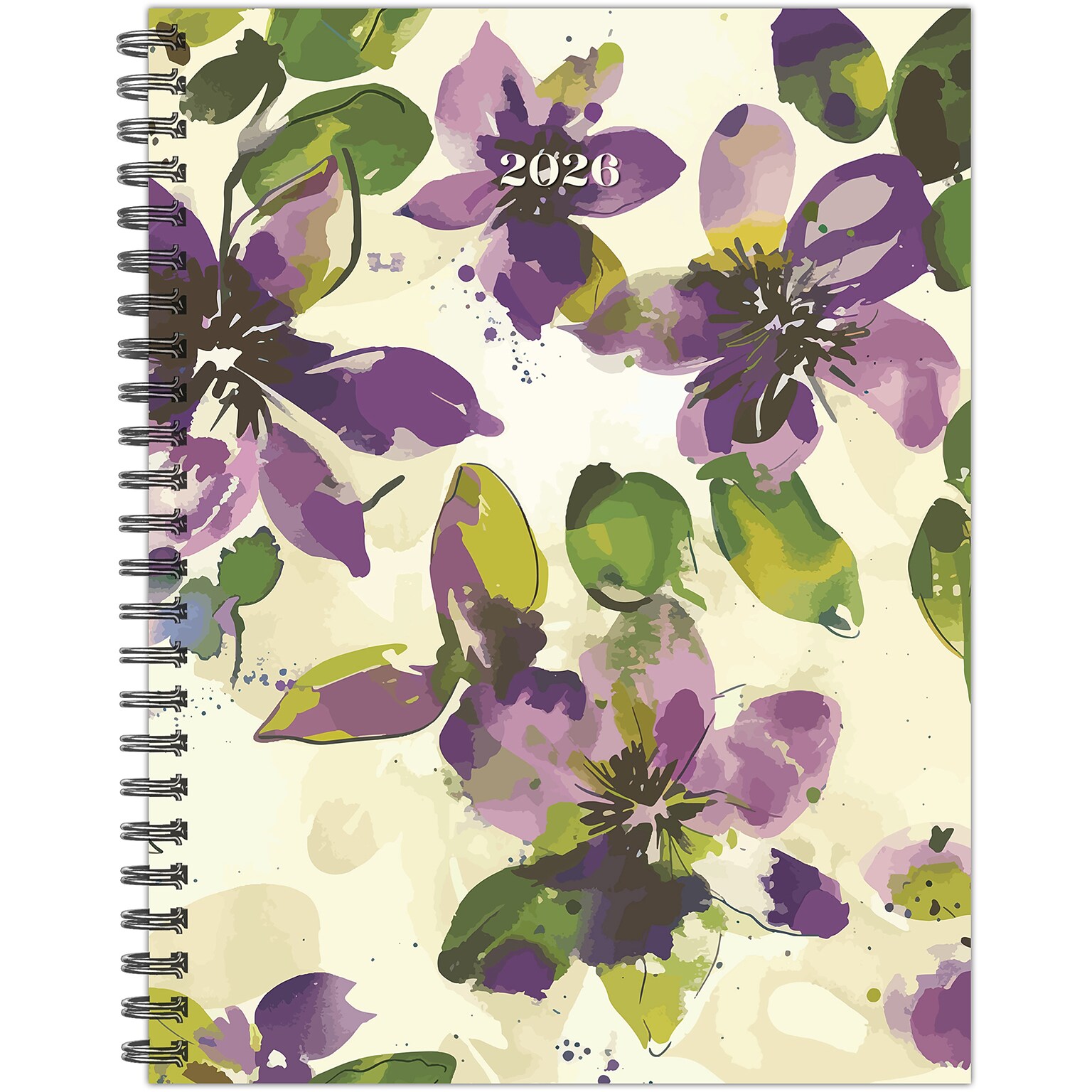 2026 Willow Creek Watercolor Floral 6.5 x 8.5 Weekly & Monthly Planner, Paperboard Cover (58459)
