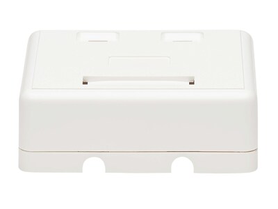 Tripp Lite 2-Port Surface-Mount Box, White (N082-002-WH)