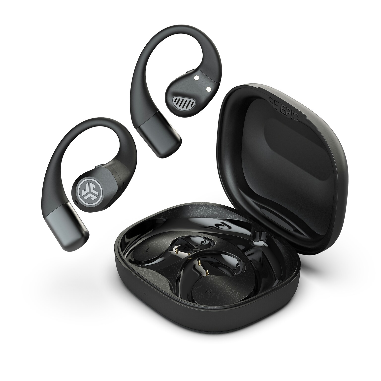 JLab Epic Open Sport Wireless Bluetooth Air Conduction Earbuds, Black (EPOPSPRTRBLK82)