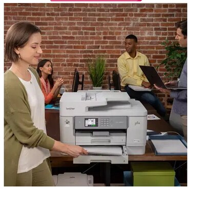 Brother INKvestment Tank MFC-J6955DW Wireless Color Inkjet Printer, All-In-One Supertank, Print, Scan, Copy, Fax