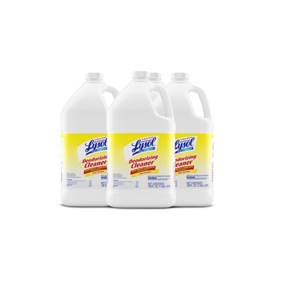Professional Lysol Disinfecting Deodorizing Cleaner, Lemon, 128 Oz., Concentrate (36241-76334)