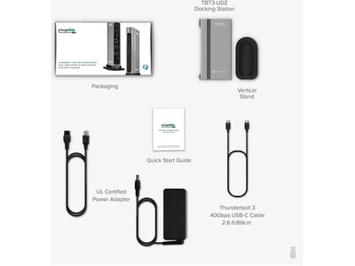 Plugable 14-in-1 Thunderbolt 3 and USB Type-C Dual Display Docking Station  (TBT3-UDZ)