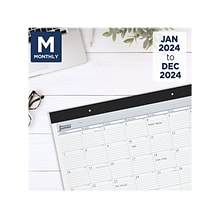 2024 AT-A-GLANCE Success 21.75 x 17 Monthly Desk Pad Calendar, White (ST24-00-24)