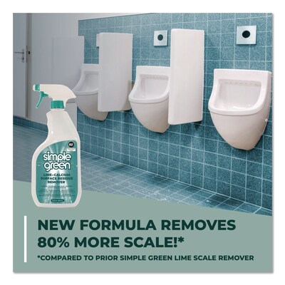 Simple Green Lime Calcium Surface Residue Remover, 32 oz Spray Bottle, 12/Carton (SMP1700032)