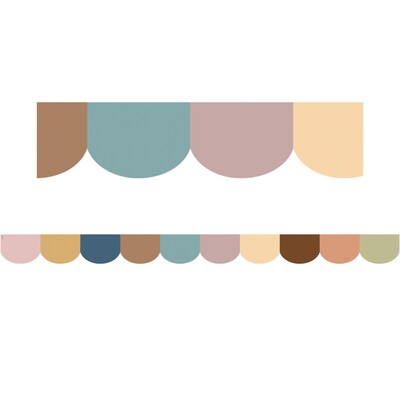 Teacher Created Resources Everyone is Welcome Scalloped Die-Cut Border Trim, 35 ft., 6 Packs/Bundle (TCR7130-6)