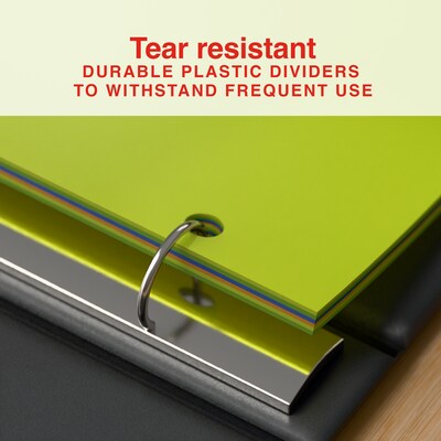 Staples Pre-Printed Monthly Plastic Dividers, Multicolor, 12-Tabs (ST63071)